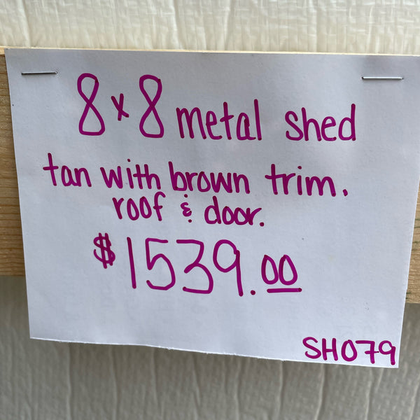 8x8 Metal Shed