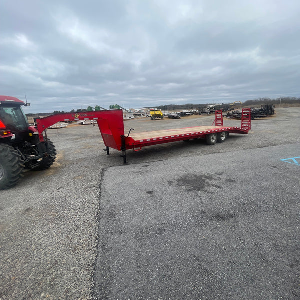 Pre-Owned B Wise 8x28 Flatbed Gooseneck 16,800 GVWR