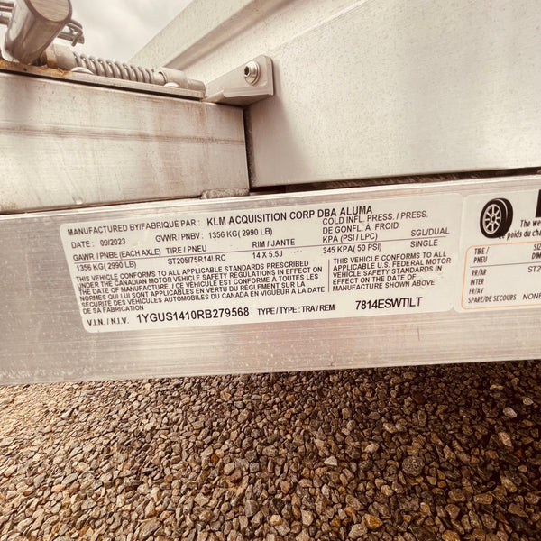 2024 Aluma 78"X14' Tilt (7814ESW-TILT-14SL)