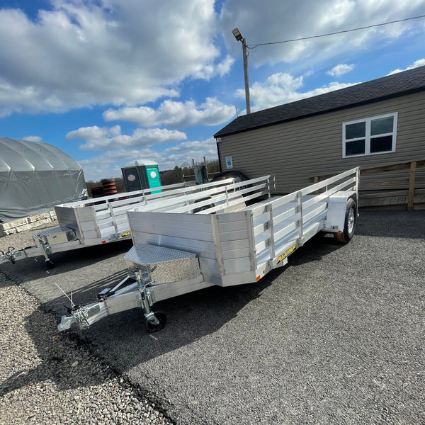 2024 Aluma 82"X14' UTILITY 5K GVWR W/ SIDE RAILS (8214H-S-EL-R-RTD)
