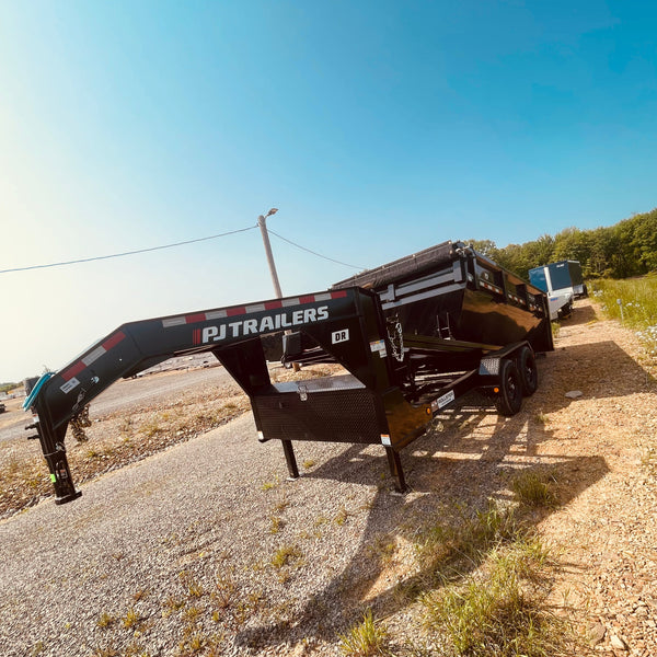 2025 PJ Rollster DR Roll Off Dump Trailer Gooseneck w/ (3) Bins