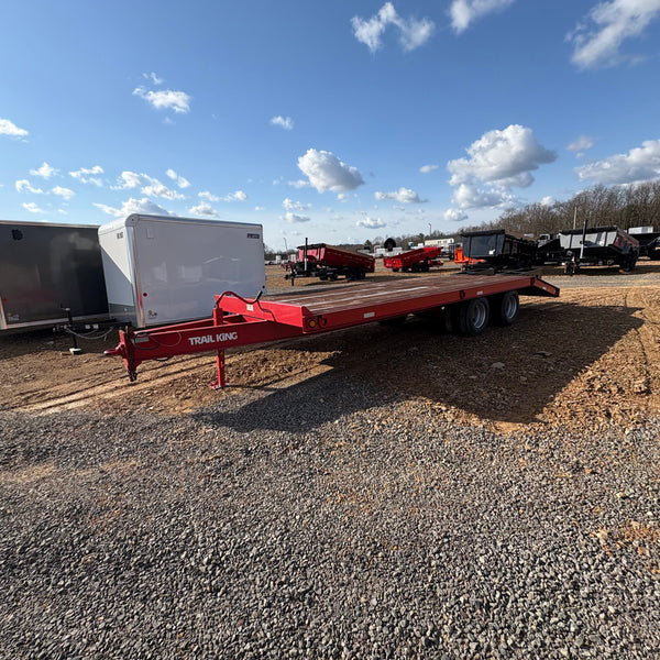 Pre Owned 1996 Trail King 8.5x24 Deck Over Tag Trailer 23,860# GVWR