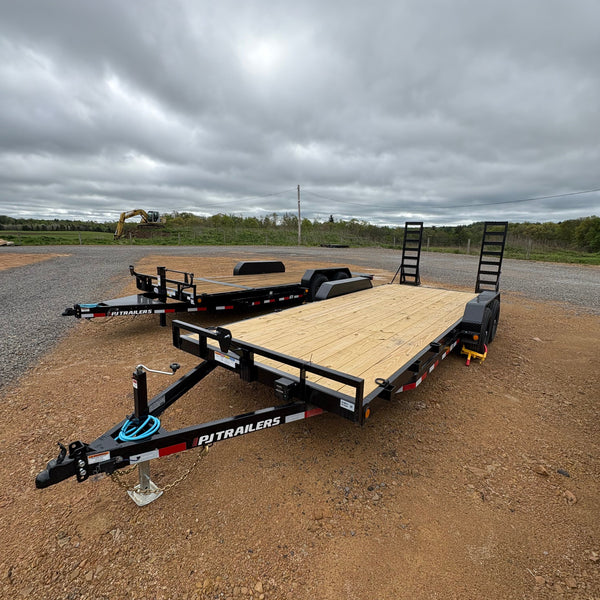 2026 PJ CE 7X20 EQUIPMENT HAULER w/ Dove and Stand up ramps 9990#