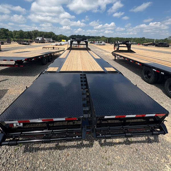 2026 PJ LS 8.5x25' Flatbed Gooseneck w/ Monster Ramps
