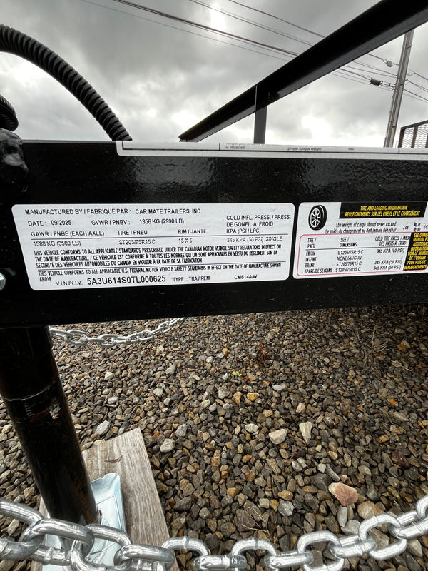 2025 Car Mate 6x14 Angle Iron