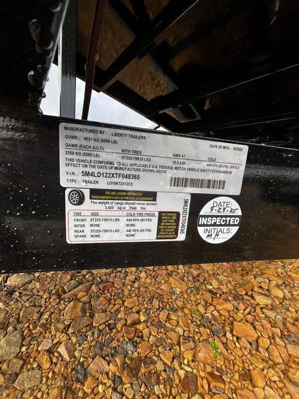 2026 Liberty 6x12 Dump 10K- Ramps and Tarp