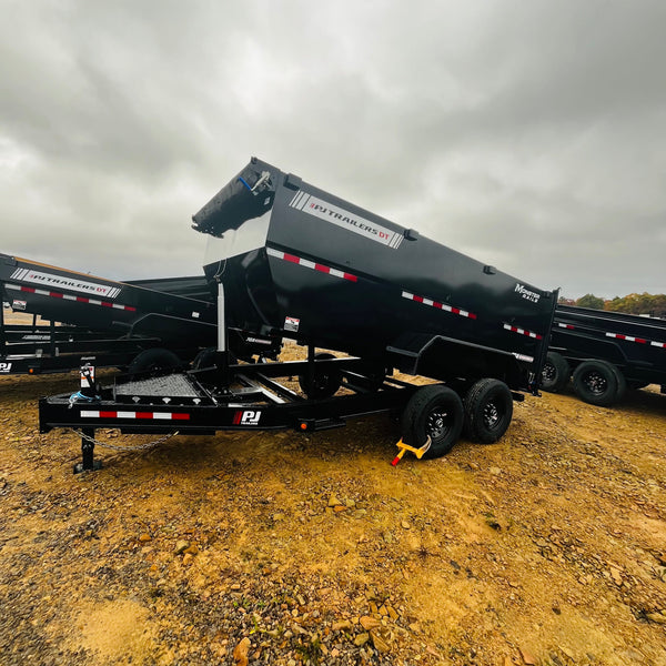 2026 PJ 7x14 DT Dump 14K GVWR 4' SIDES