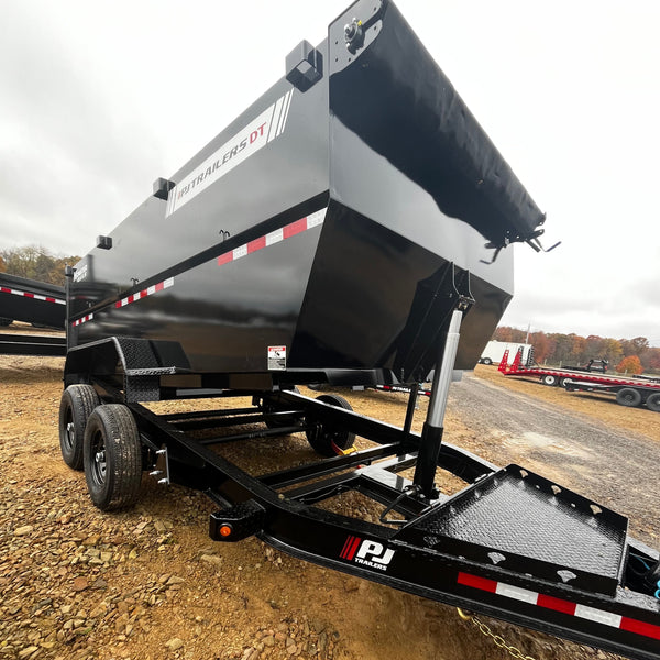 2026 PJ 7x14 DT Dump 14K GVWR 4' SIDES