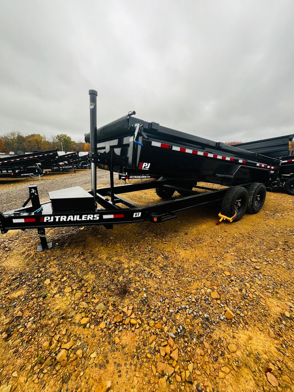 2025 PJ 7x16 DT Dump 16K GVWR 8K OIL BATHS W/ 14 PLY TIRES