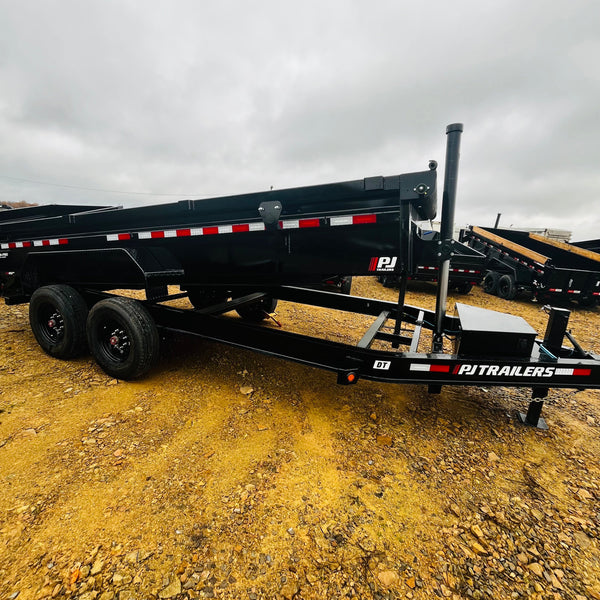 2025 PJ 7x16 DT Dump 16K GVWR 8K OIL BATHS W/ 14 PLY TIRES