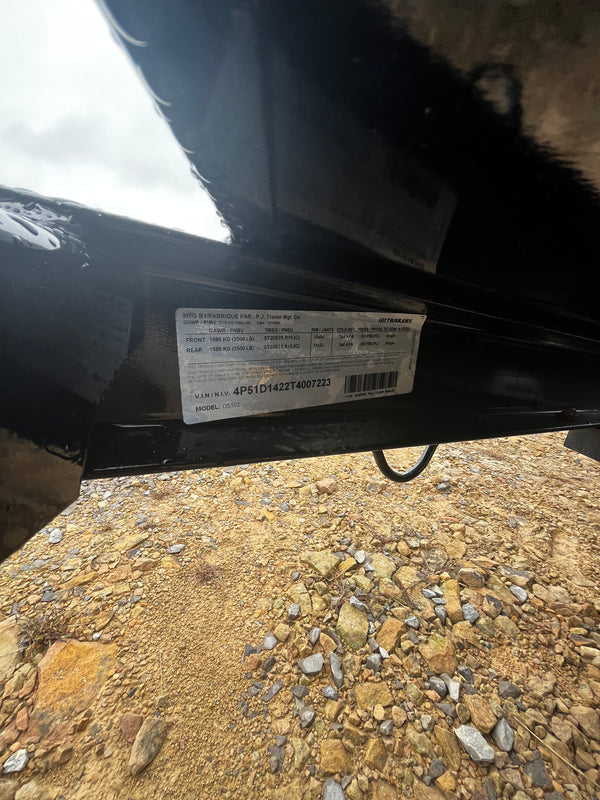 2026 PJ (D5) 5X10 TANDEM DUMP w/ Tarp Kit (GVWR 9990)