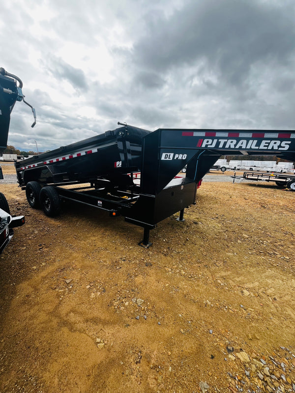 2026 PJ DL 7X16 GOOSENECK LOW SIDED DUMP 15K GVWR