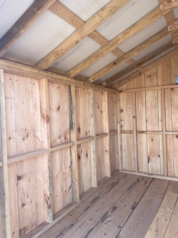 10X12 Shed w/ Black metal roof
