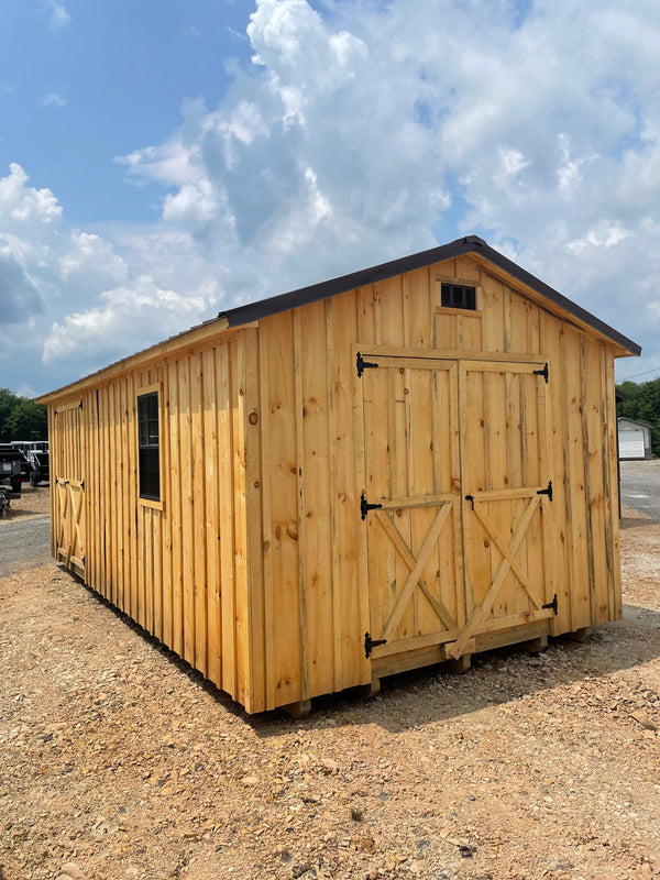 12x24 Shed- Extra double door
