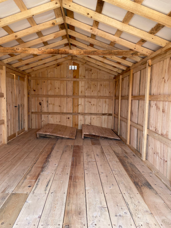 12x24 Shed- Extra double door