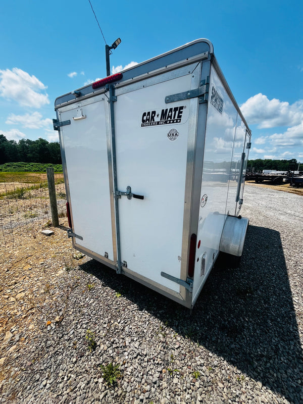 PREOWNED 2017 CARMATE 6X12 SPORTSTER W/BARN DOORS