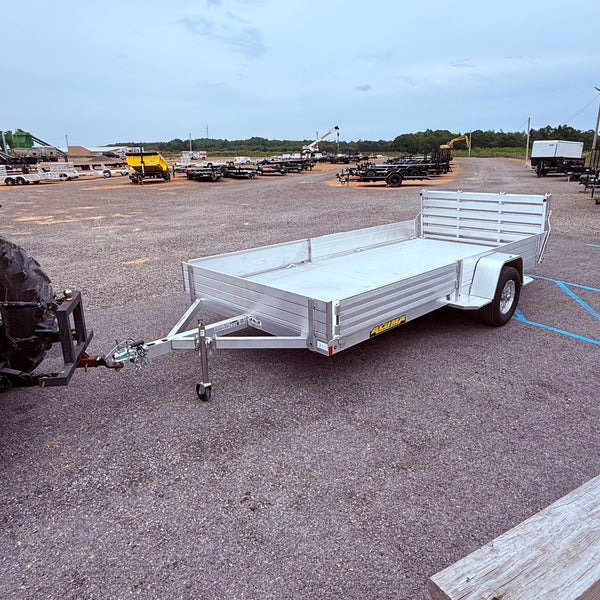 2026 Aluma 81"x14' w/ BI FOLD GATE and SIDE RAMPS (8114S-R-BT-SR)