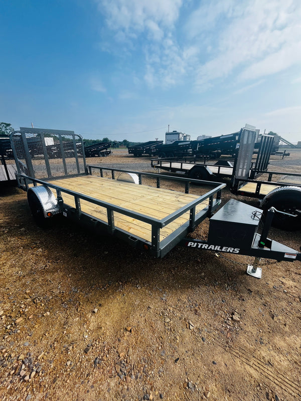 2027 PJ 6.5X14 U7 UTILITY TRAILER W/ SQUARE TUBE SIDERAILS