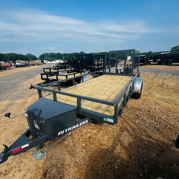 2027 PJ 6.5X14 U7 UTILITY TRAILER W/ SQUARE TUBE SIDERAILS
