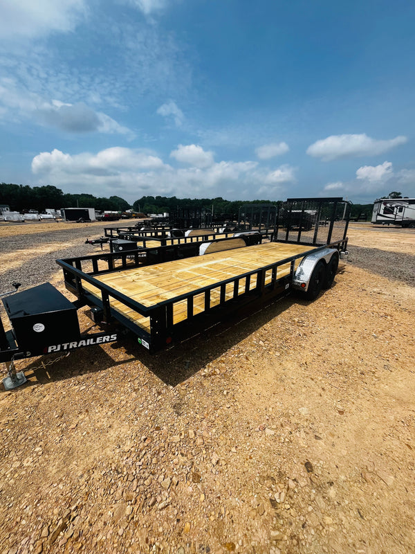 2027 PJ 7x20 UL UTILITY TRAILER 9990# GVWR W/ SIDE RAMPS