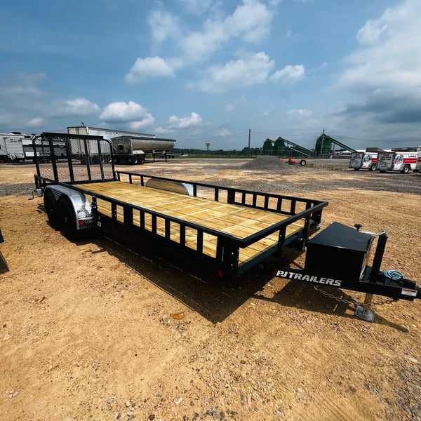2027 PJ 7x20 UL UTILITY TRAILER 9990# GVWR W/ SIDE RAMPS