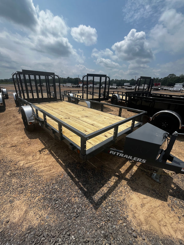 2027 PJ 6.5X14 U7 UTILITY TRAILER W/ SQUARE TUBE SIDERAILS