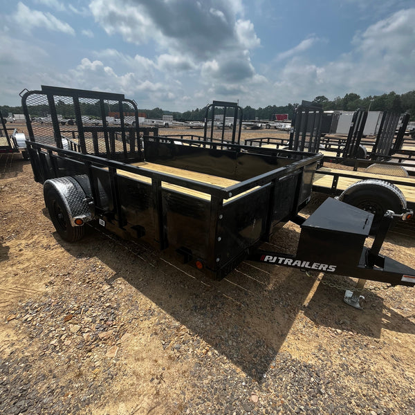 2027 PJ 7x12 U8 UTILITY TRAILER W/ SOLID SIDES