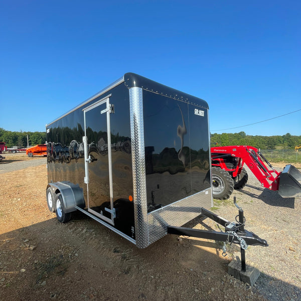 2025 Car Mate 7x16 Sportster w/ 12"^/ Ramp Doors & Side Door