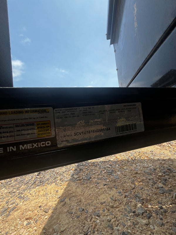 2027 PJ 7x12 U8 UTILITY TRAILER W/ SOLID SIDES