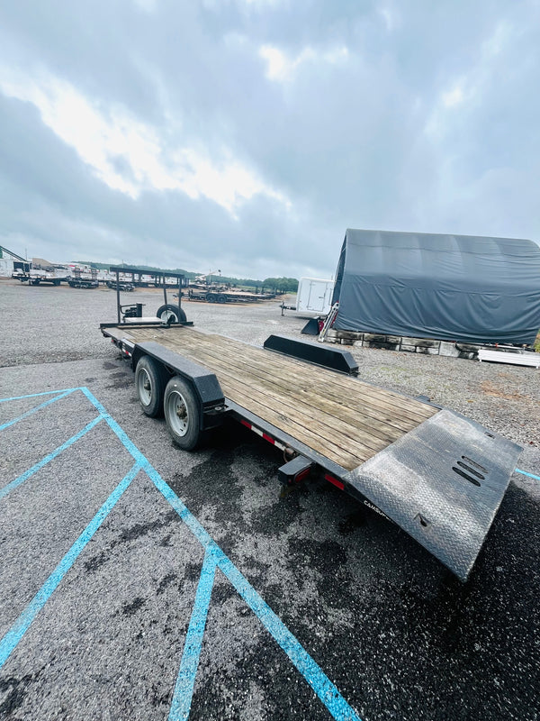 PREOWNED 2020 CAM SUPERLINE 7X20 EXTRA WIDE SPLIT TILT 18400 GVWR