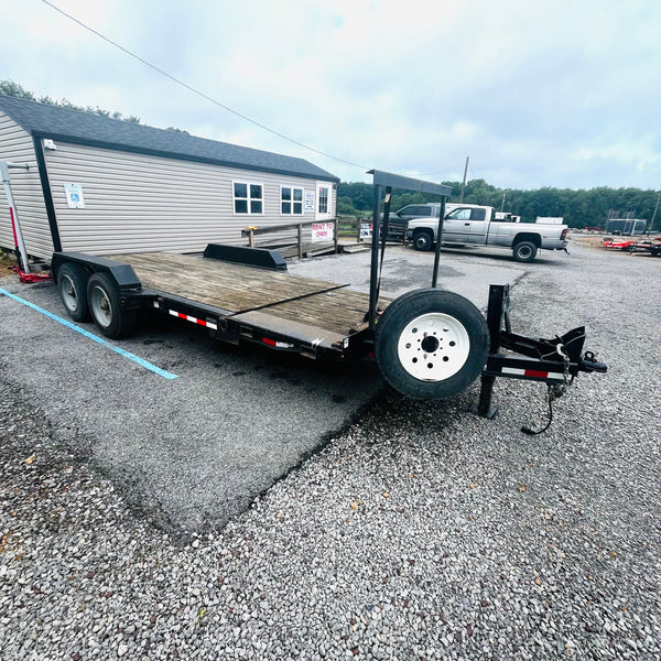 PREOWNED 2020 CAM SUPERLINE 7X20 EXTRA WIDE SPLIT TILT 18400 GVWR