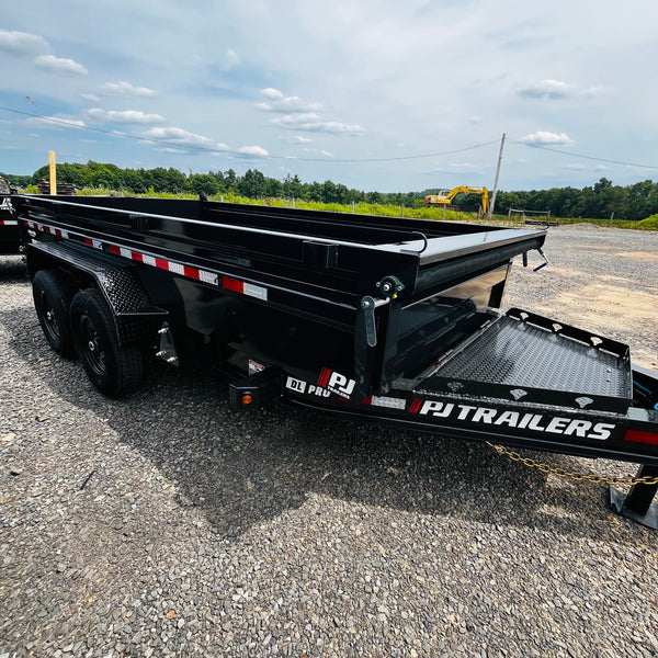 2027 PJ 7X14 DL LOW PRO DUMP 15400# GVWR