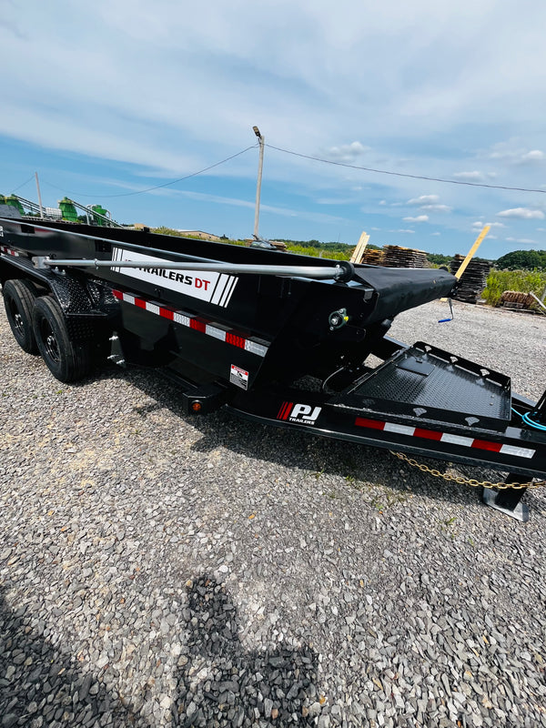 2027 PJ 7X16 DT DUMP 15400# GVWR W/ VOYAGER PACKAGE/14 PLY TIRES