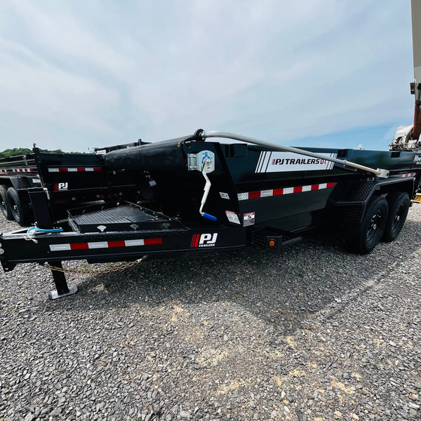 2027 PJ 7X16 DT DUMP 15400# GVWR W/ VOYAGER PACKAGE/14 PLY TIRES
