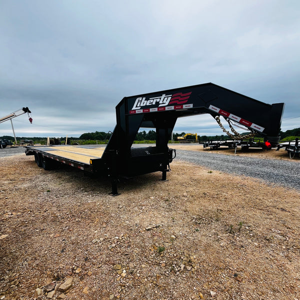 2026 LIBERTY 8.5X30 GOOSENECK DECKOVER FLATBED 23900# GVWR