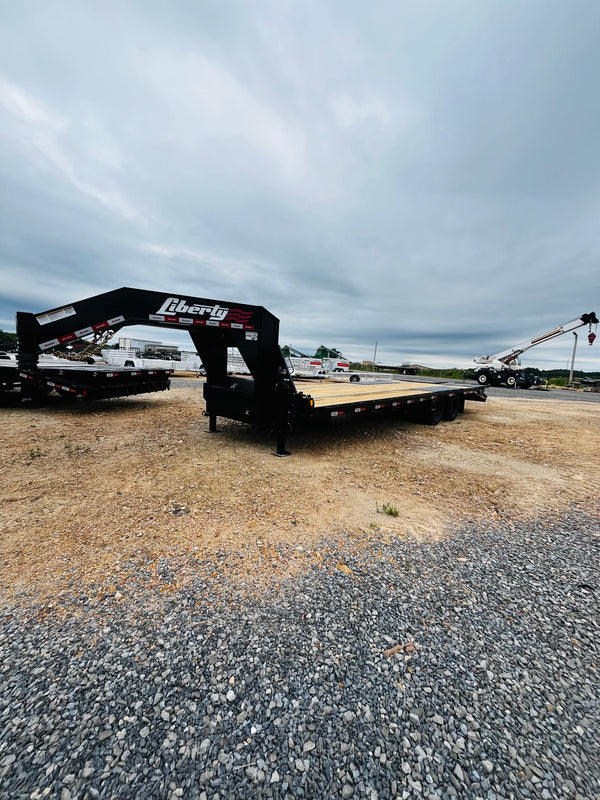2026 LIBERTY 8.5X30 GOOSENECK DECKOVER FLATBED 23900# GVWR