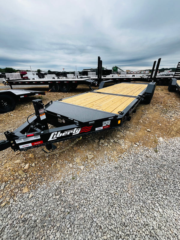 2026 LIBERTY 7X22 SPLIT DECK I-BEAM TILT 15400# GVWR