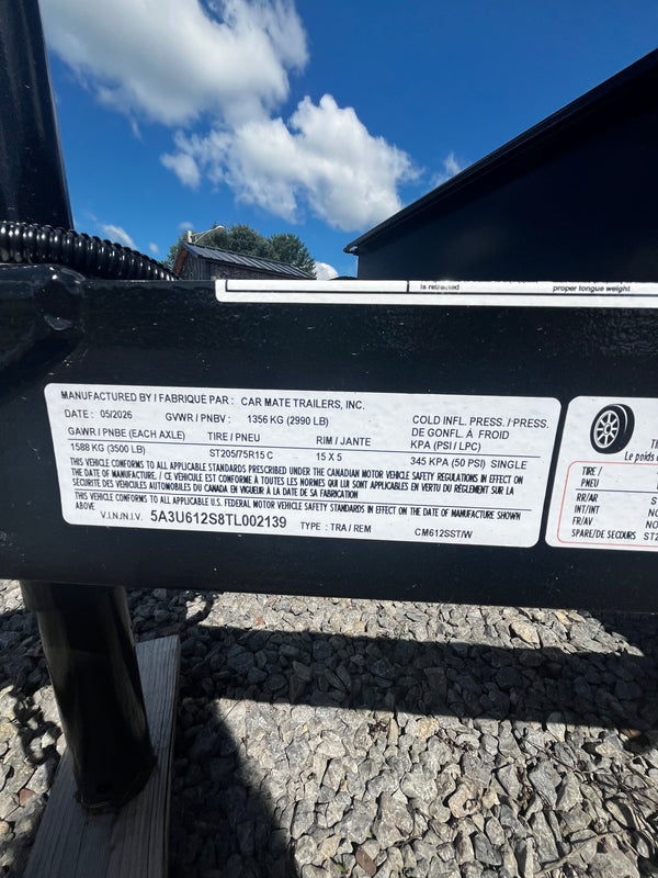 2026 CAR MATE 6X12 SST (80")