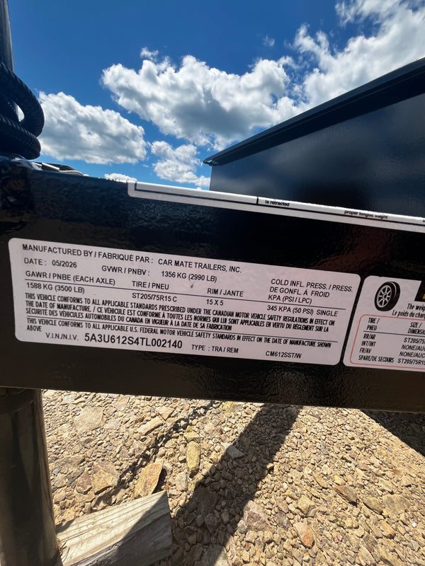 2026 CAR MATE 6X12 SST (80")