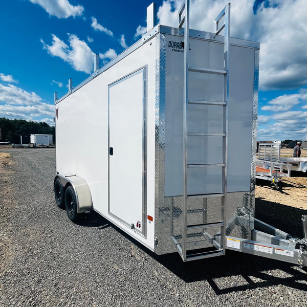 2026 DURABULL ALUMINUM 7X14 ELITE CONTRACTOR W/ 6" ADDITIONAL HEIGHT/BARN DOOR W/RAMPS
