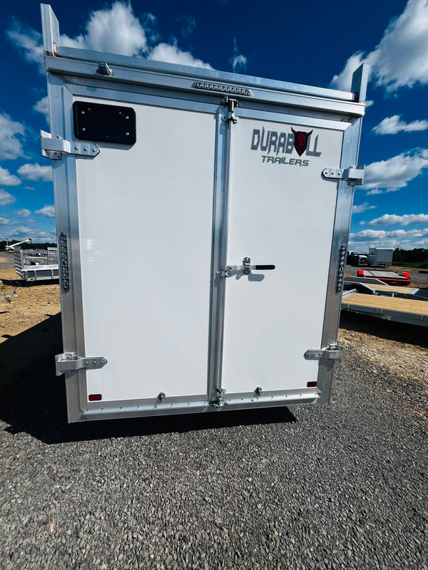 2026 DURABULL ALUMINUM 7X14 ELITE CONTRACTOR W/ 6" ADDITIONAL HEIGHT/BARN DOOR W/RAMPS