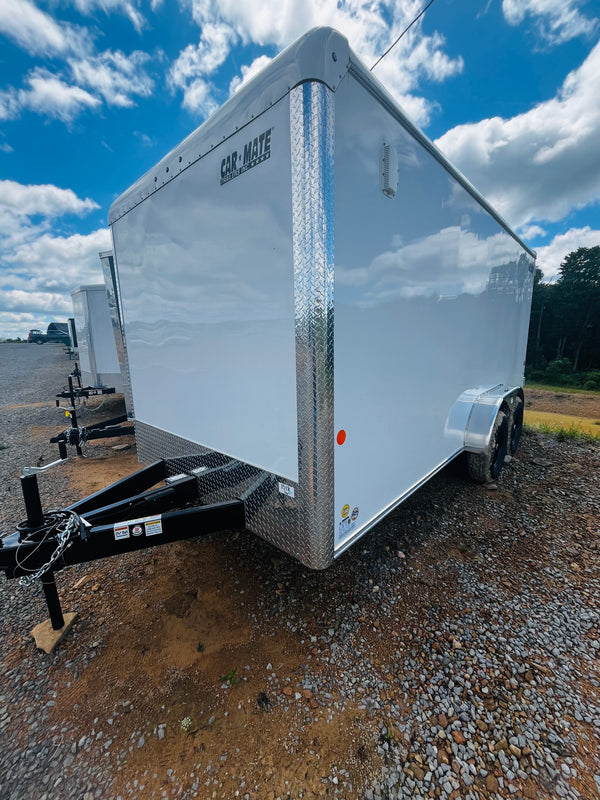 2026 CARMATE 7X16 HD CUSTOM CARGO 9990# GVWR/6" ADDITIONAL HEIGHT/BARN DOOR