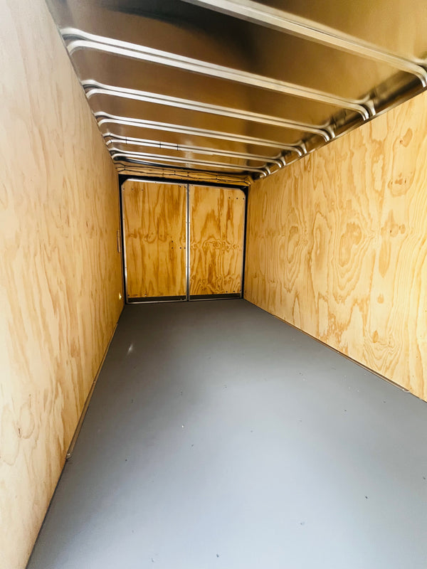 2026 CARMATE 7X16 HD CUSTOM CARGO 9990# GVWR/6" ADDITIONAL HEIGHT/BARN DOOR