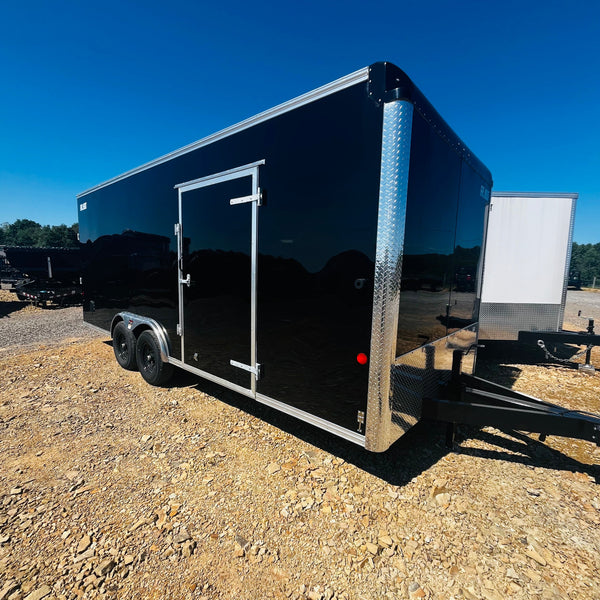 2026 CARMATE 8X20 CUSTOM CAR TRAILER W/ COMPOSITE SIDING/RUBBER FLOOR/6" ADDITIONAL HEIGHT/9990#