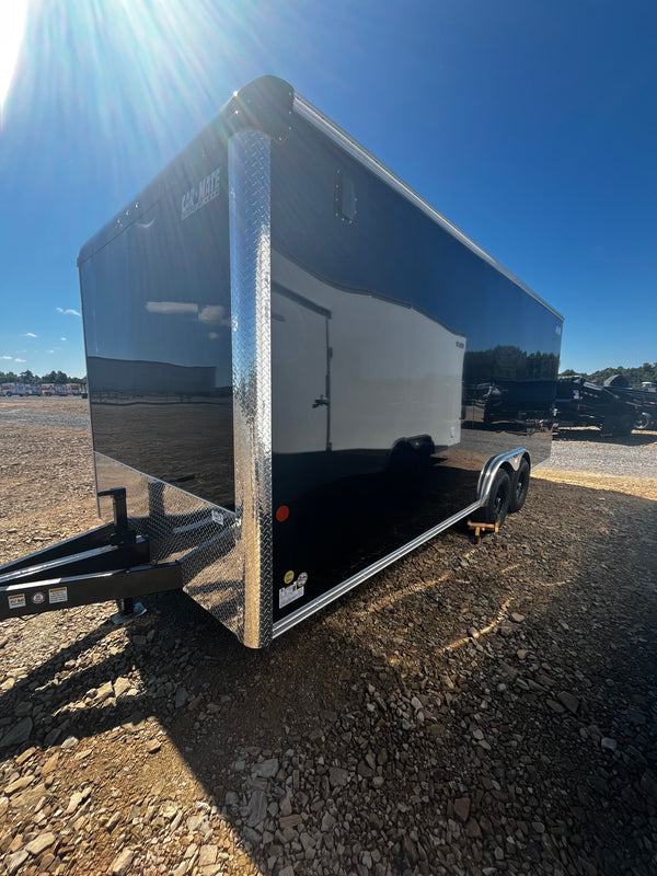 2026 CARMATE 8X20 CUSTOM CAR TRAILER W/ COMPOSITE SIDING/RUBBER FLOOR/6" ADDITIONAL HEIGHT/9990#