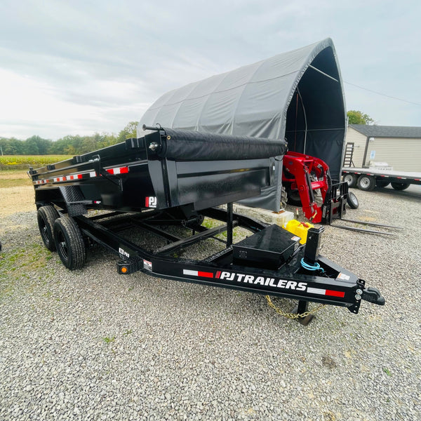 2025 PJ 7x14 Low Sided Dump Trailer (DL) 7GA FLOOR