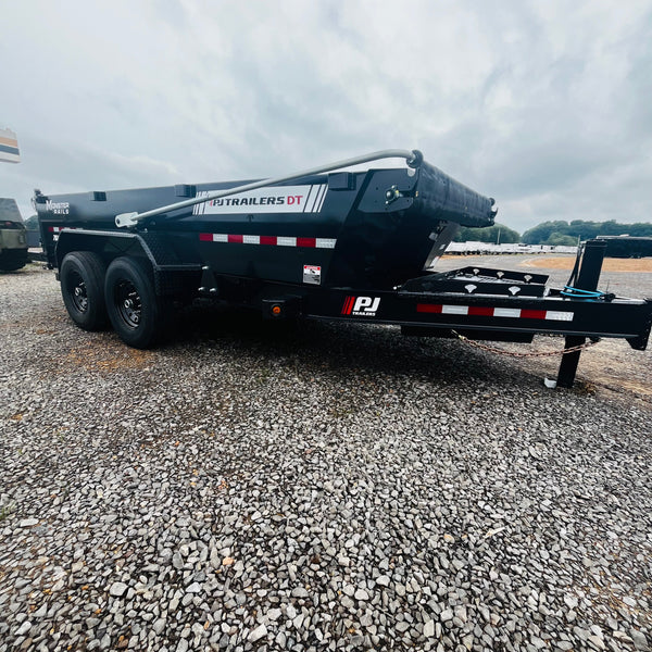2027 PJ 7X14 DT DUMP 15400# GVWR W/ VOYAGER PACKAGE/14 PLY TIRES