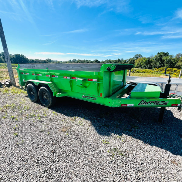 PREOWNED 2024 LIBERTY 7X14 DUMP 12000# GVWR