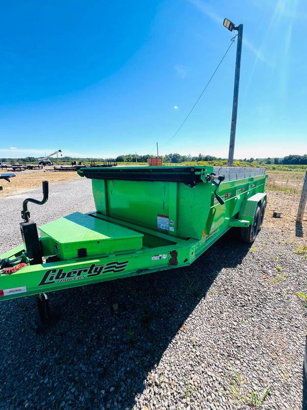 PREOWNED 2024 LIBERTY 7X14 DUMP 12000# GVWR