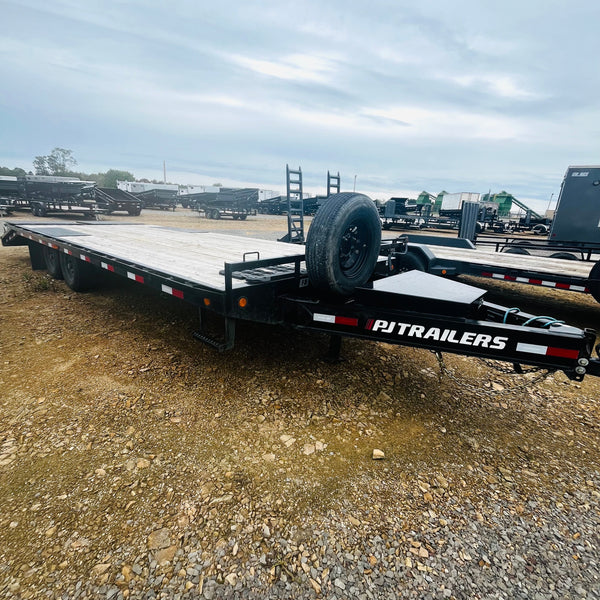 PREOWNED 2025 PJ F8 8.5X24 DECKOVER EQUIPMENT TRAILER 14000# GVWR
